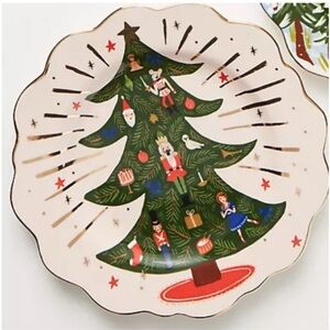 Rifle Paper Co ceramic Christmas Tree Plate